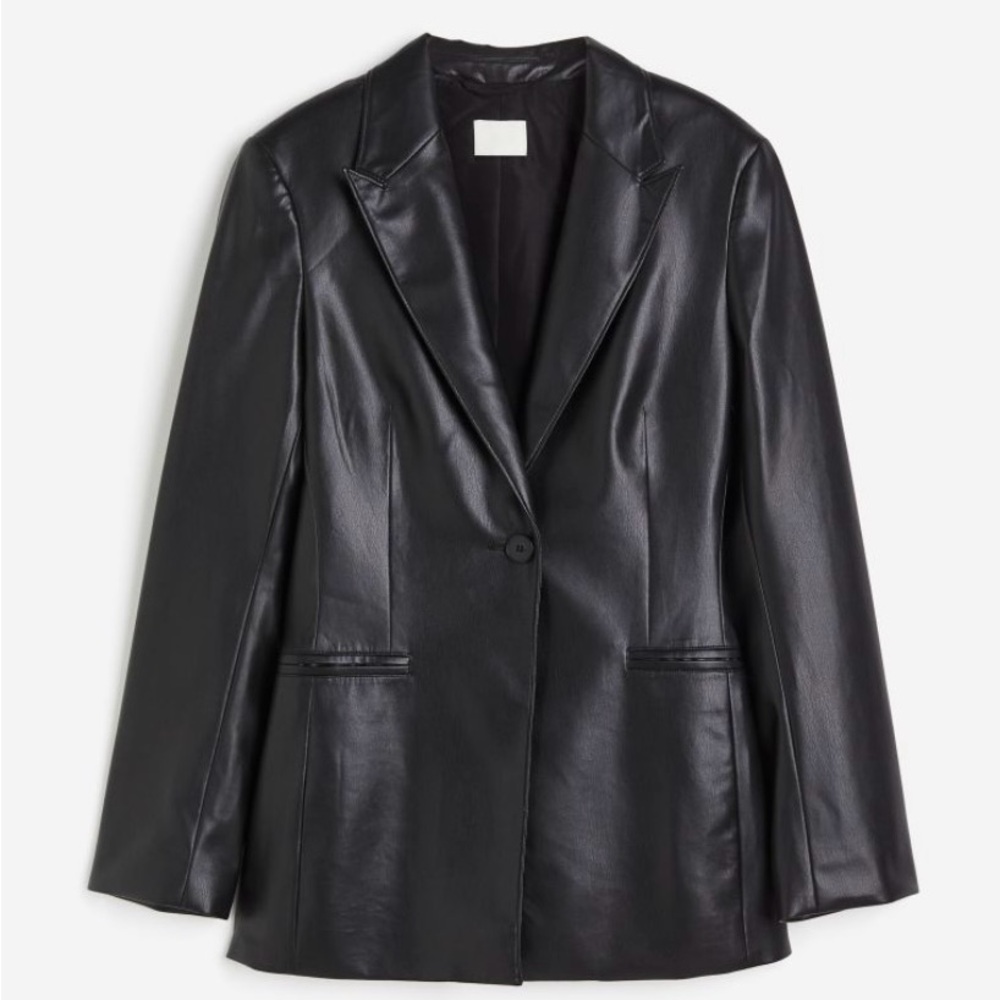H&M fitted lined single breasted blazer